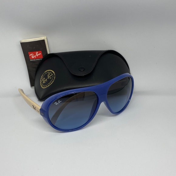 Ray-Ban Aviator Sunglasses- Blue w/ blue lenses. - Picture 2 of 5